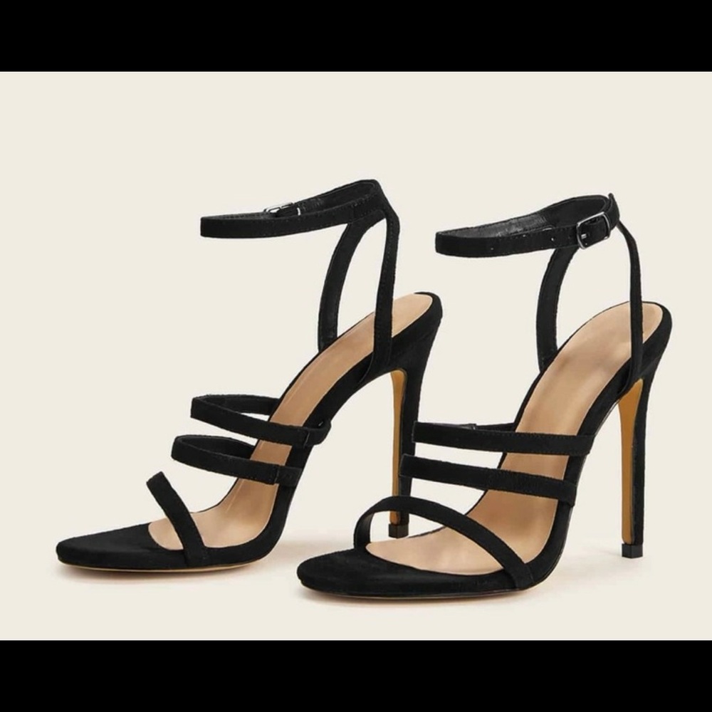 Open toe heels